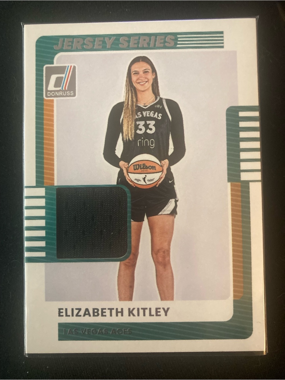 Donruss Jersey Series Elizabeth Kitley Basketball Card with Game-Used Swatch